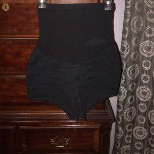 Maternity black shorts